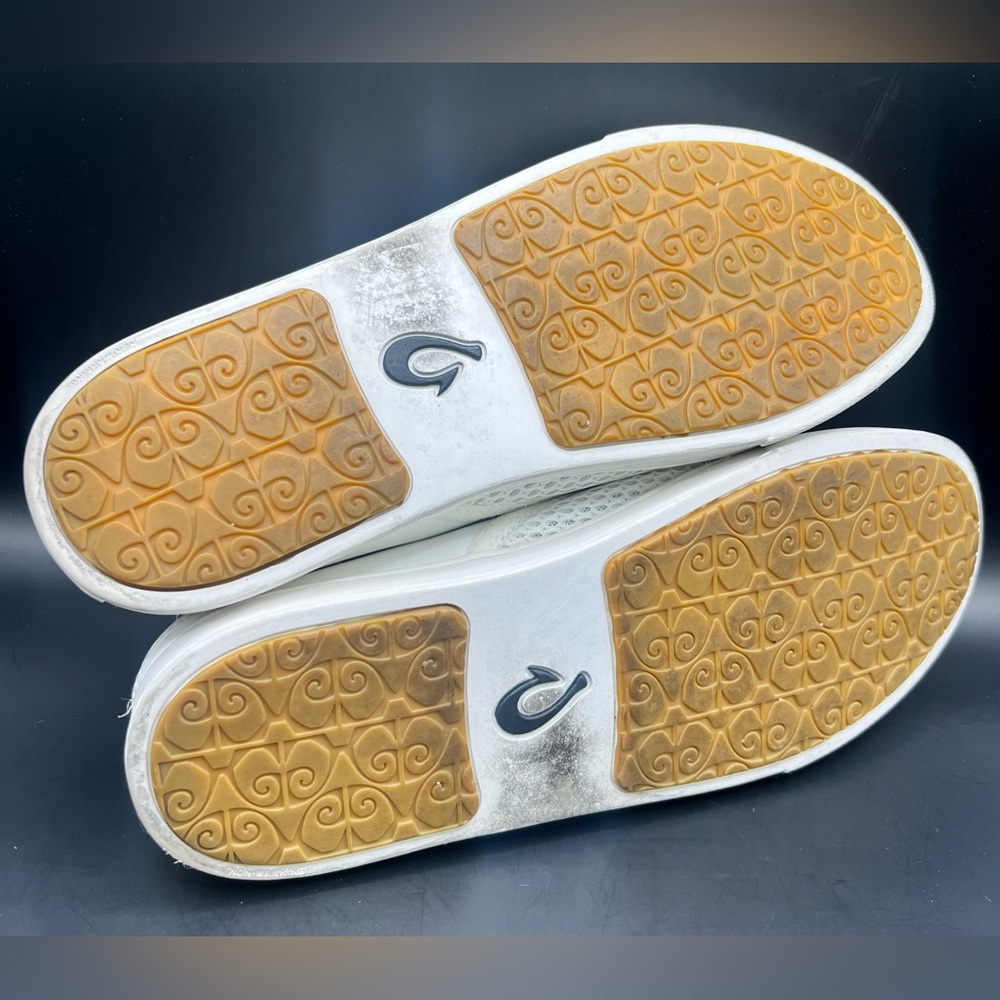 OluKai Women's White Slip-On Pehuea breathable slip on shoes - Picture 8 of 8